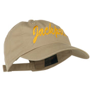 Jackpot Embroidered Washed Cap