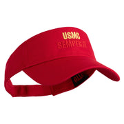 USMC Semper Fi Design Embroidered Cotton Twill Sun Visor - Red OSFM