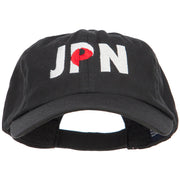 Japan JPN Flag Embroidered Low Profile Cap