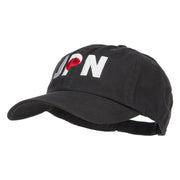 Japan JPN Flag Embroidered Low Profile Cap