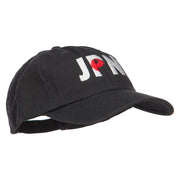 Japan JPN Flag Embroidered Low Profile Cap