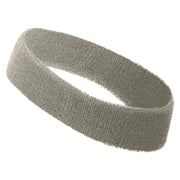 Lama Sihouette Embroidered Head Band (Terry) - Lt-Grey OSFM