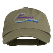 Jet Powered with wave Embroidered Washed Cap