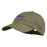 Jet Powered with wave Embroidered Washed Cap