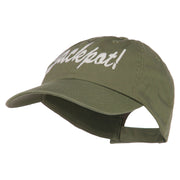 Jackpot Embroidered Washed Cap