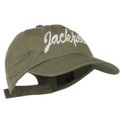 Jackpot Embroidered Washed Cap