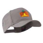 Halloween Jack O Lantern Pumpkin Embroidered Cap