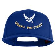 USAF Retired Embroidered Solid Cotton Twill Cap - Royal OSFM