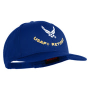 USAF Retired Embroidered Solid Cotton Twill Cap - Royal OSFM
