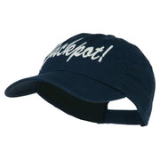 Jackpot Embroidered Washed Cap