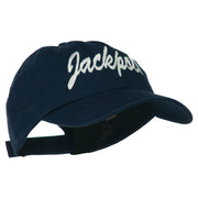 Jackpot Embroidered Washed Cap