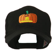 Halloween Jack O Lantern Pumpkin Embroidered Cap