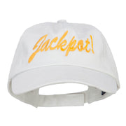 Jackpot Embroidered Washed Cap