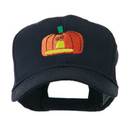 Halloween Jack O Lantern Pumpkin Embroidered Cap