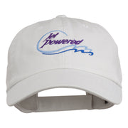 Jet Powered with wave Embroidered Washed Cap