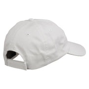 Jet Powered with wave Embroidered Washed Cap