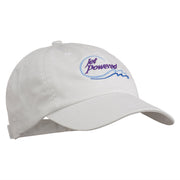 Jet Powered with wave Embroidered Washed Cap