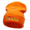 Goalie Glove Embroidered 12 Inch Long Knitted Beanie