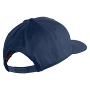 US Marine Corps Emblem Design Embroidered Solid Cotton Twill Pro Style Cap - Navy OSFM