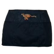 Running Cheetah Embroidered 3 Pockets Chef's Apron - Navy OSFM