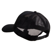 Licensed 17th Airborne Division Veteran Embroidered Solid Cotton Twill Mesh Prostyle Cap - Black OSFM
