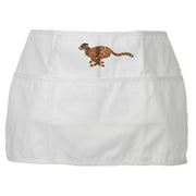 Running Cheetah Embroidered 3 Pockets Chef's Apron - White OSFM