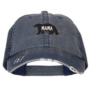 Mama Bear Embroidered Low Profile Cotton Mesh Cap