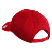 US Marine Corps Emblem Design Embroidered Solid Cotton Twill Pro Style Cap - Red OSFM