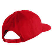 US Marine Corps Emblem Design Embroidered Solid Cotton Twill Pro Style Cap - Red OSFM