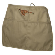 Running Cheetah Embroidered 3 Pockets Chef's Apron - Khaki OSFM