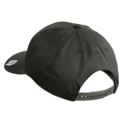 US Marine Corps Emblem Design Embroidered Solid Cotton Twill Pro Style Cap - Charcoal OSFM