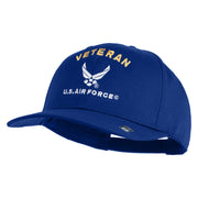 Veteran US Air Force Embroidered Solid Cotton Twill Cap - Royal OSFM