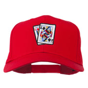 Pinochle Card Game Embroidered Cotton Twill Cap