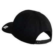 Marines Letter Embroidered Solid Cotton Twill Pro Style Cap - Black OSFM