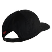 Marines Letter Embroidered Solid Cotton Twill Pro Style Cap - Black OSFM