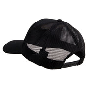 Licensed 1st Special Forces Command Embroidered Solid Cotton Twill Mesh Prostyle Cap - Black OSFM