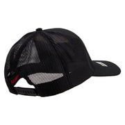 Licensed 1st Special Forces Command Embroidered Solid Cotton Twill Mesh Prostyle Cap - Black OSFM