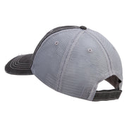 Licensed 17th Airborne Division Veteran Embroidered Low Profile Special Cotton Mesh Cap - Black OSFM