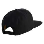 Rio Grande River Embroidered Wool Blend Snapback Cap - Black OSFM