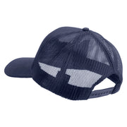 Licensed 1st Special Forces Command Embroidered Solid Cotton Twill Mesh Prostyle Cap - Navy OSFM