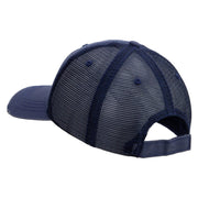 Licensed 17th Airborne Division Veteran Embroidered Low Profile Special Cotton Mesh Cap - Navy OSFM