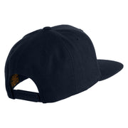 Rio Grande River Embroidered Wool Blend Snapback Cap - Navy OSFM