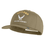 Retired US Air Force Embroidered Solid Cotton Twill Cap - Khaki OSFM