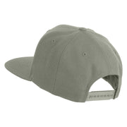 Rio Grande River Embroidered Wool Blend Snapback Cap - Silver OSFM