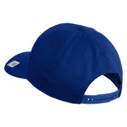 Marines Letter Embroidered Solid Cotton Twill Pro Style Cap - Royal OSFM