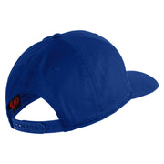 Marines Letter Embroidered Solid Cotton Twill Pro Style Cap - Royal OSFM