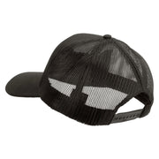 Licensed 1st Special Forces Command Embroidered Solid Cotton Twill Mesh Prostyle Cap - Charcoal OSFM