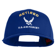 Retired US Air Force Embroidered Solid Cotton Twill Cap - Royal OSFM