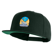 Rio Grande River Embroidered Wool Blend Snapback Cap - Spruce OSFM
