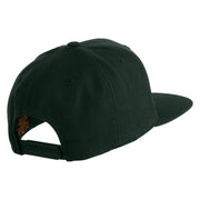 Rio Grande River Embroidered Wool Blend Snapback Cap - Spruce OSFM